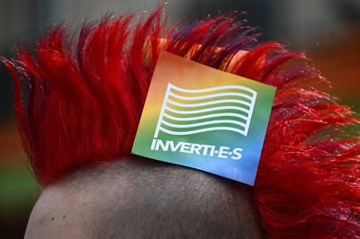Demonstration against transphobia in Paris, April 26, 2025.-stock-photo