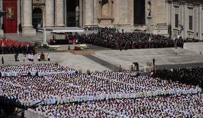 Beerdigung Papst Franziskus I.-stock-foto