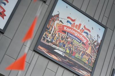 K?nigstag in der Niederlande.-stock-photo