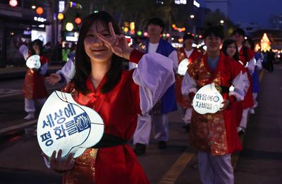 Lantern Festival in Seoul-stock-foto