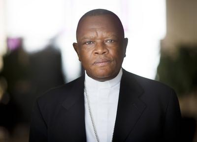 Fridolin Ambongo Besungu OFMCap Kapuziner Bischof von Bokungu Ikela in der Demokratischen Republik-stock-foto