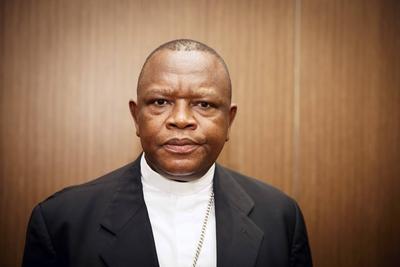 Fridolin Ambongo Besungu OFMCap Kapuziner Bischof von Bokungu Ikela in der Demokratischen Republik-stock-foto