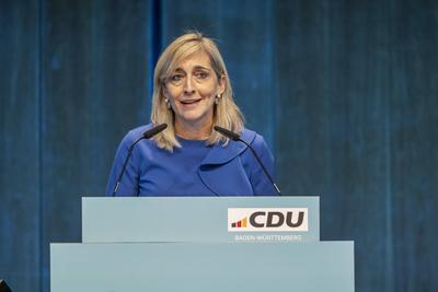 Nina Warken, MdB, ist zur neuen Generalsekret?rin der CDU Baden-W?rttemberg gew?hlt worden. Sie erhielt 91,1 Prozent der-stock-photo
