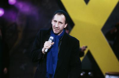 PETE TOWNSHEND Pete Townshend, britischer Musiker, Gitarrist und Leads?nger der Rockband The Who, hier bei einem TV Solo-stock-photo