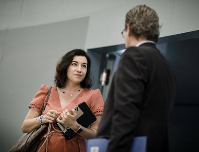 News Bilder des Tages Dorothee Baer, Staatsministerin und und Beauftragte der Bundesregierung fuer Digitalisierung, und-stock-photo