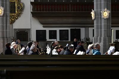 500 Jahre Reformation in der Oberlausitz. Gottesdienst zum 500j?hrigen Jubil?um der Reformation in der Oberlausitz in de-stock-foto