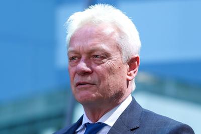 Pressekonferenz nach Sitzung des CSU-Vorstands-stock-foto