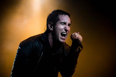 Konzert: Nine Inch Nails in der Zitadelle in Berlin.-stock-foto