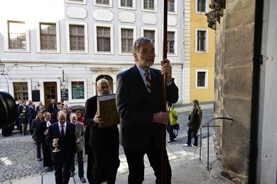 500 Jahre Reformation in der Oberlausitz. Gottesdienst zum 500j?hrigen Jubil?um der Reformation in der Oberlausitz in de-stock-foto