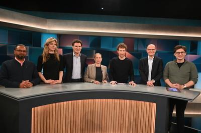 ARD Talkshow Hart aber Fair-stock-foto