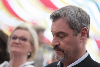 Dr. Markus S?der - Gastrofr?hling im Hippodrom Festzelt auf dem Fr?hlingsfest in M?nchen am 28.04.2025 *** Dr. Markus S?-stock-foto