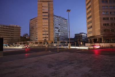 Electricity begins to be normalized in Lisbon - Portugal-stock-foto