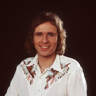 Seine Karriere begann in den 1970er Jahren als Radio Moderator Der junge THOMAS GOTTSCHALK Portrai-stock-foto