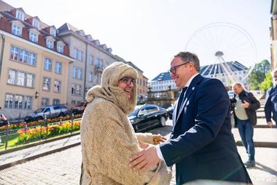 28.04.2025, GER, News / Politik, Ausw?rtige Kabinettsitzung in Gotha im Vorfeld des Th?ringentages-stock-foto