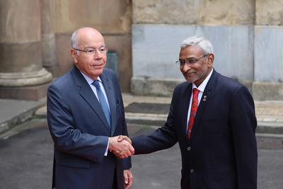 Meeting of Foreign Ministers under the Presidency of Brazil in BRICS.-stock-foto