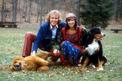 Fernsehmoderator Thomas Gottschalk (GER) mit Ehefrau Thea und Hunden-stock-foto