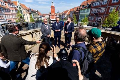 28.04.2025, GER, News / Politik, Ausw?rtige Kabinettsitzung in Gotha im Vorfeld des Th?ringentages-stock-foto