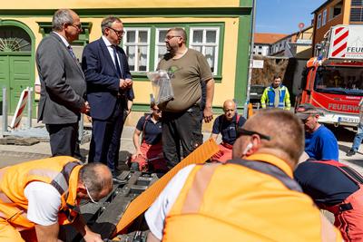 28.04.2025, GER, News / Politik, Ausw?rtige Kabinettsitzung in Gotha im Vorfeld des Th?ringentages-stock-foto
