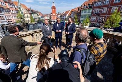 28.04.2025, GER, News / Politik, Ausw?rtige Kabinettsitzung in Gotha im Vorfeld des Th?ringentages-stock-foto