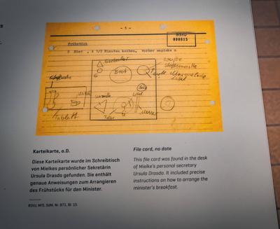 Berlin Lichtenberg ; StasiMuseum Normannenstra?e, ehemaliges Ministerium f?r Staatssicherheit, Stasi, MfS, Stasi-Unterla-stock-photo