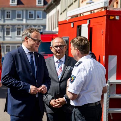 28.04.2025, GER, News / Politik, Ausw?rtige Kabinettsitzung in Gotha im Vorfeld des Th?ringentages-stock-foto