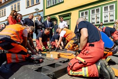 28.04.2025, GER, News / Politik, Ausw?rtige Kabinettsitzung in Gotha im Vorfeld des Th?ringentages-stock-foto