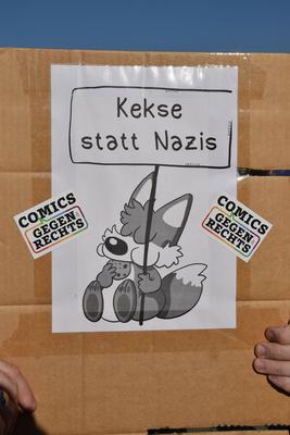 29.04.2025, Demonstration gegen AfD, Buendnis aus demokratischen Parteien und Zivilgesellschaft, Politik, Deutschland, Rottenburg am Neckar-stock-foto