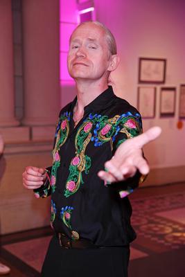 Roman Geike (Romano) beim Grand Opening des W66 im Museum f?r Kommunikation in Berlin am 29.04.2025 *** Roman Geike Roma-stock-foto