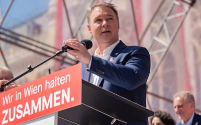 20250501 1. Mai-Kundgebung der SPOe Wien-stock-foto