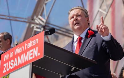 20250501 1. Mai-Kundgebung der SPOe Wien-stock-foto