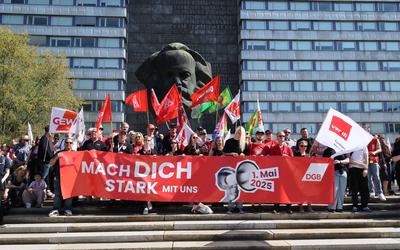 1. Mai Demo-stock-foto