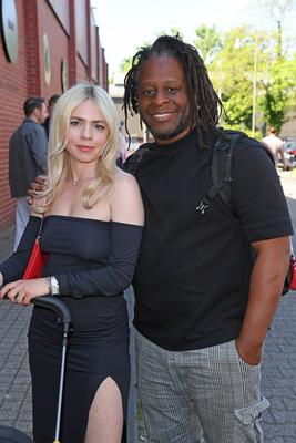 Mola Adebisi mit Ehefrau Adelina Zilai beim KAMPF DER REALITYSTARS 6 Screening im Cinenova Kino in K?ln am 30.04.2025 **-stock-photo