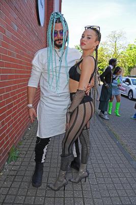 Bela Klentze, Christin Okpara beim KAMPF DER REALITYSTARS 6 Screening im Cinenova Kino in K?ln am 30.04.2025 *** Bela Kl-stock-photo