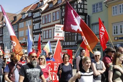 1. Mai in Erfurt-stock-photo
