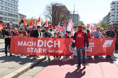 1. Mai Demo-stock-foto