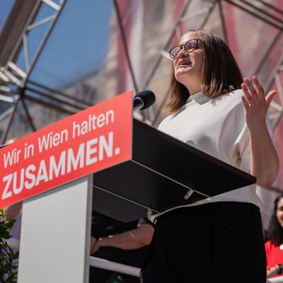 20250501 1. Mai-Kundgebung der SPOe Wien-stock-foto