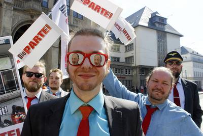 1. Mai in Erfurt-stock-photo