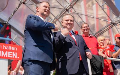 20250501 1. Mai-Kundgebung der SPOe Wien-stock-foto