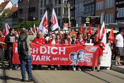 1. Mai in Erfurt-stock-foto