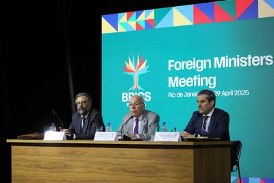 BRICS Foreign Ministers' Meeting under Brazil's presidency.-stock-foto