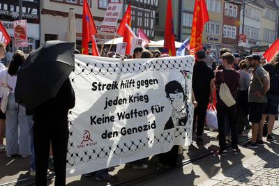 1. Mai in Erfurt-stock-foto