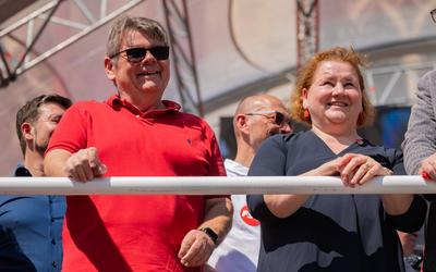 20250501 1. Mai-Kundgebung der SPOe Wien-stock-foto