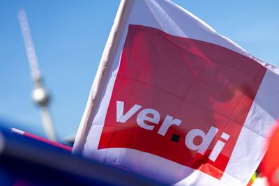 DGB ruft zur traditionellen Mai-Kundgebung in Berlin auf, Zum Tag der Arbeit ruft der DGB unter dem Motto «Mach dich st-stock-foto