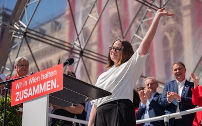 20250501 1. Mai-Kundgebung der SPOe Wien-stock-foto