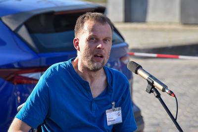 29.04.2025, Demonstration gegen AfD, Buendnis aus demokratischen Parteien und Zivilgesellschaft, Politik, Deutschland, Rottenburg am Neckar-stock-foto