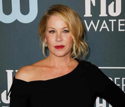 SANTA MONICA, CA - JANUARY 13: Christina Applegate attends the 24th annual Critics Choice Awards at Barker Hangar on Ja-stock-photo