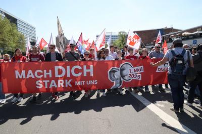 1. Mai Demo-stock-foto