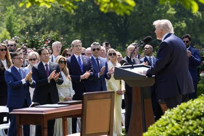 Donald Trump in a National Day of Prayer - Washington-stock-photo