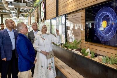 Jordan's King Abdullah II inaugurated the second phase of the Royal Botanic Garden-stock-foto