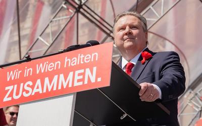 20250501 1. Mai-Kundgebung der SPOe Wien-stock-foto